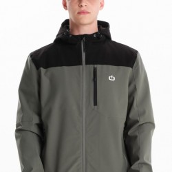 EMERSON ΑΝΔΡΙΚΟ ΜΠΟΥΦΑΝ BOMBER ΜΕ ΚΟΥΚΟΥΛΑ 242.EM10.18 OLIVE/BLACK