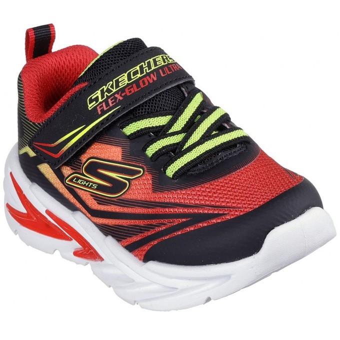 SKECHERS ΜΠΕΜΠΕ ΠΑΠΟΥΤΣΙ ΜΕ ΦΩΤΑΚΙΑ 400139N/BKRD