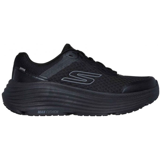 Skechers Max Cushioning Endeavour Γυναικεία μάυρα Αθλητικά για Περπάτημα/Τρέξιμο 129470/BBK