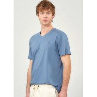 Admiral Ανδρικό Μπλουζάκι T-Shirt V-Neck 1121540003 BLUE MIRAGE