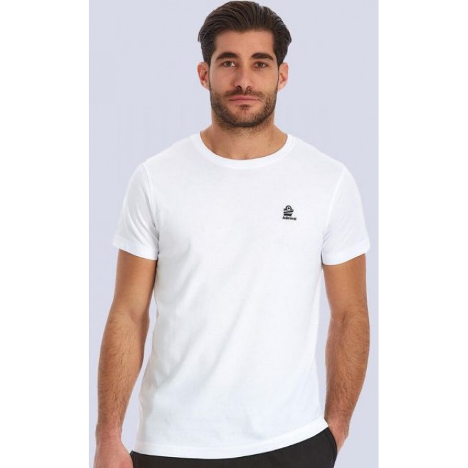 Admiral Ανδρικό T-Shirt Μπλουζάκι Logo 1121560000 WHITE