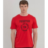 Admiral Ανδρικό Μπλουζάκι T-Shirt Preston 1121540010 BARBAROS CHERRY