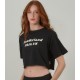 Admiral Γυναικείο Μπλουζάκι T-Shirt Feliz 1121540021 BLACK