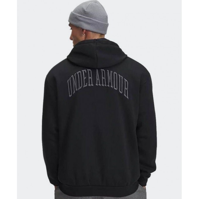 UNDER ARMOUR Graphic Φούτερ Fleece με Κουκούλα Μαύρο 6007591 001