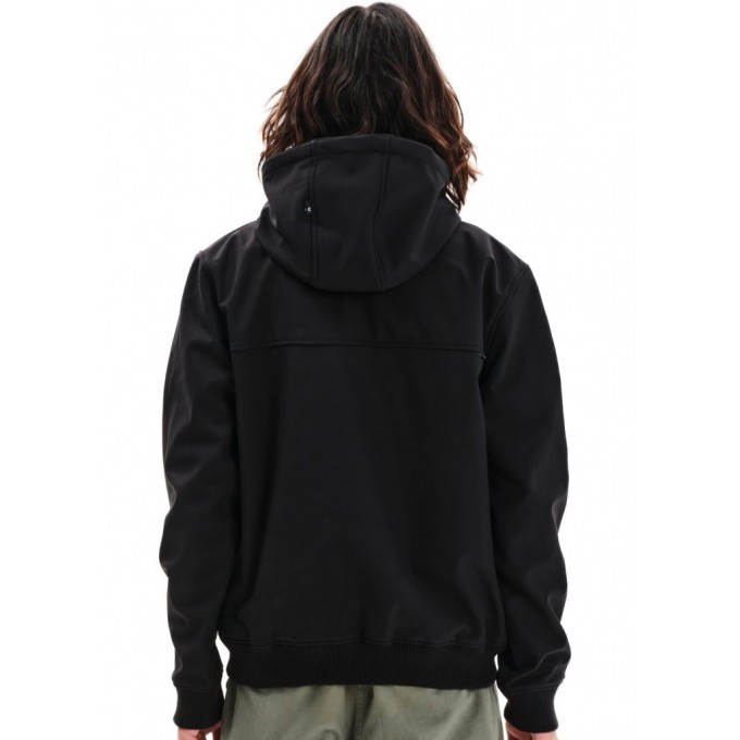  EMERSON ΑΝΔΡΙΚΟ ΜΠΟΥΦΑΝ BONDED BOMBER ΜΕ ΑΠΟΣΠΩΜΕΝΗ ΚΟΥΚΟΥΛΑ 252.EM11.08 BLACK