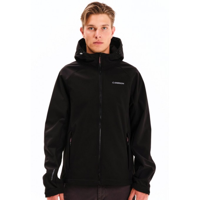 EMERSON ΑΝΔΡΙΚΟ RAGLAN BONDED BOMBER ΜΠΟΥΦΑΝ ΜΕ ΚΟΥΚΟΥΛΑ 252.EM11.27 BLACK