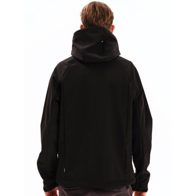 EMERSON ΑΝΔΡΙΚΟ RAGLAN BONDED BOMBER ΜΠΟΥΦΑΝ ΜΕ ΚΟΥΚΟΥΛΑ 252.EM11.27 BLACK