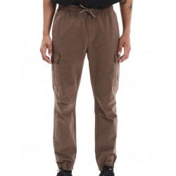 EMERSON ΑΝΔΡΙΚΟ CARGO CUFFED ΠΑΝΤΕΛΟΝΙ ΜΕ ΕΛΑΣΤΙΚΉ ΜΕΣΗ 252.EM42.07 CHOCOLATE