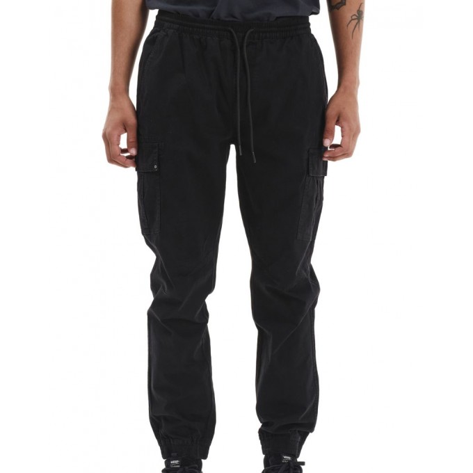 EMERSON ΑΝΔΡΙΚΟ CARGO CUFFED ΠΑΝΤΕΛΟΝΙ ΜΕ ΕΛΑΣΤΙΚΉ ΜΕΣΗ 252.EM42.07 BLACK