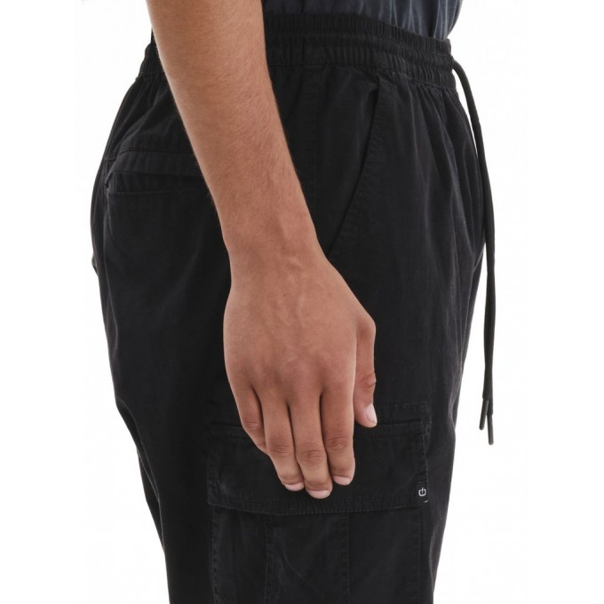 EMERSON ΑΝΔΡΙΚΟ CARGO CUFFED ΠΑΝΤΕΛΟΝΙ ΜΕ ΕΛΑΣΤΙΚΉ ΜΕΣΗ 252.EM42.07 BLACK