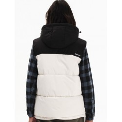 EMERSON ΑΝΔΡΙΚΟ ΑΜΑΝΙΚΟ ΜΠΟΥΦΑΝ PUFFER ΜΕ ΑΠΟΣΠΩΜΕΝΗ ΚΟΥΚΟΥΛΑ 252.EM10.77 CREAM/BLACK