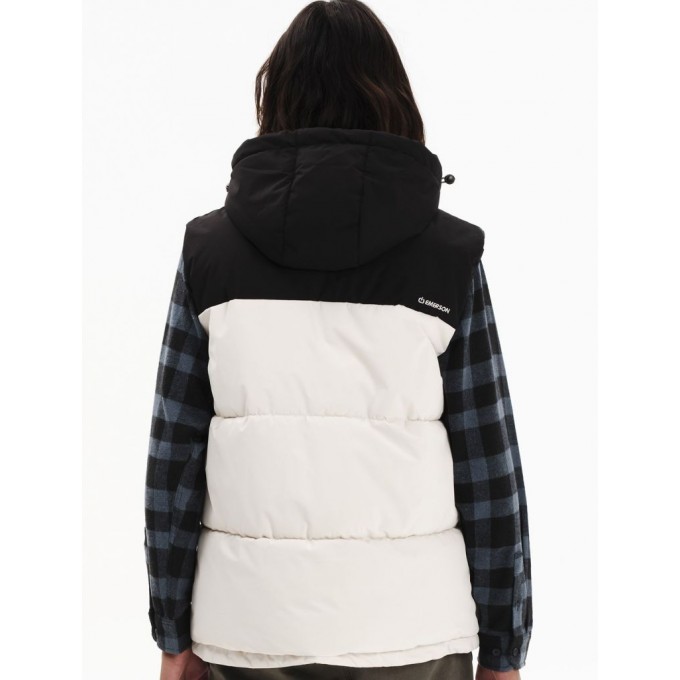 EMERSON ΑΝΔΡΙΚΟ ΑΜΑΝΙΚΟ ΜΠΟΥΦΑΝ PUFFER ΜΕ ΑΠΟΣΠΩΜΕΝΗ ΚΟΥΚΟΥΛΑ 252.EM10.77 CREAM/BLACK