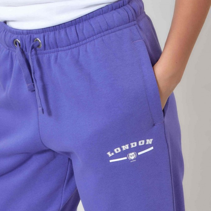 Admiral Γυναικείο Παντελόνι Φόρμα United 1821550001 PURPLE OPULENCE/WHITE