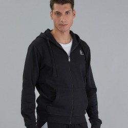 Admiral Ανδρική Ζακέτα Με Κουκούλα Logo 1921550008 BLACK