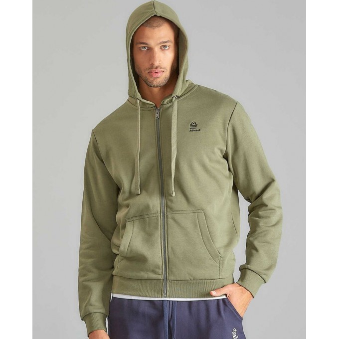 Admiral Ανδρική Ζακέτα Με Κουκούλα Logo 1921550008 THYME