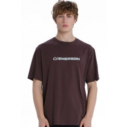  EMERSON LOGO ΑΝΔΡΙΚΟ ΚΟΝΤΟΜΑΝΙΚΟ T-SHIRT 261.EM33.03 VINTAGE WINE