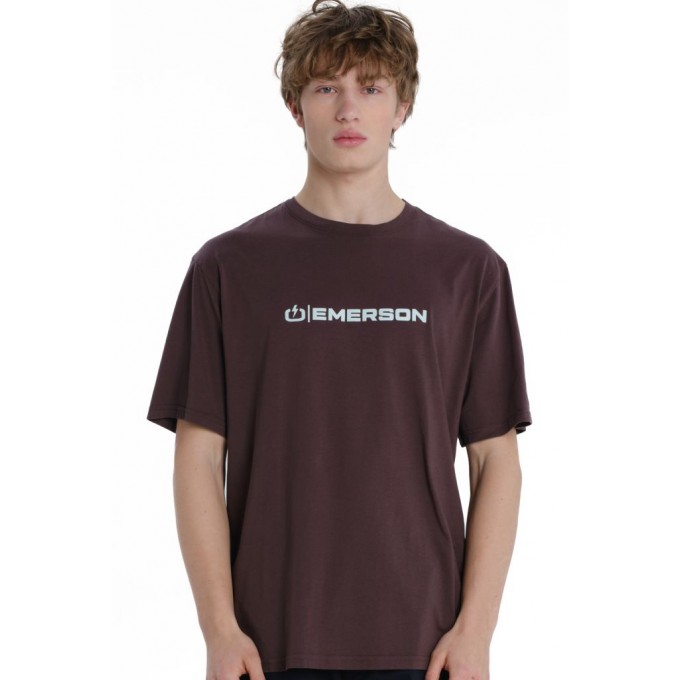  EMERSON LOGO ΑΝΔΡΙΚΟ ΚΟΝΤΟΜΑΝΙΚΟ T-SHIRT 261.EM33.03 VINTAGE WINE
