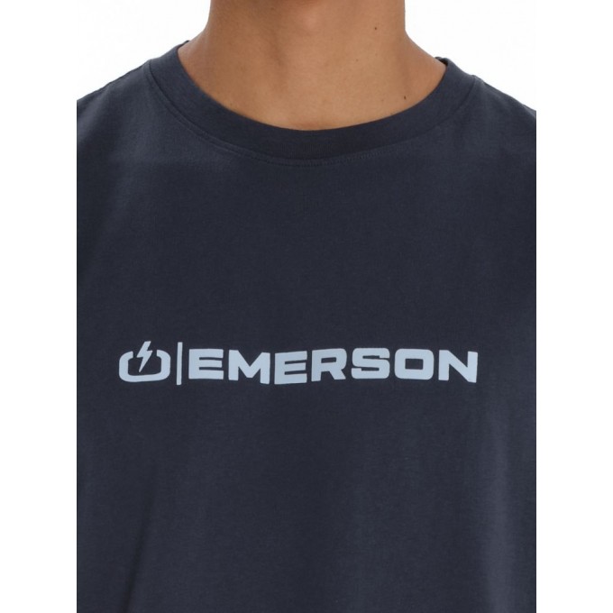 EMERSON LOGO ΑΝΔΡΙΚΟ ΚΟΝΤΟΜΑΝΙΚΟ T-SHIRT 261.EM33.03 DUSKY BLUE