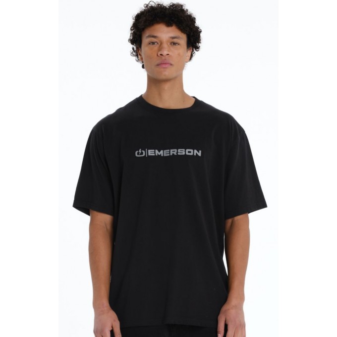 EMERSON LOGO ΑΝΔΡΙΚΟ ΚΟΝΤΟΜΑΝΙΚΟ T-SHIRT 261.EM33.03 BLACK