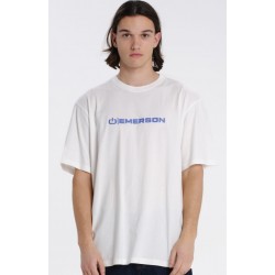 EMERSON LOGO ΑΝΔΡΙΚΟ ΚΟΝΤΟΜΑΝΙΚΟ T-SHIRT 261.EM33.03 FROSTY WHITE