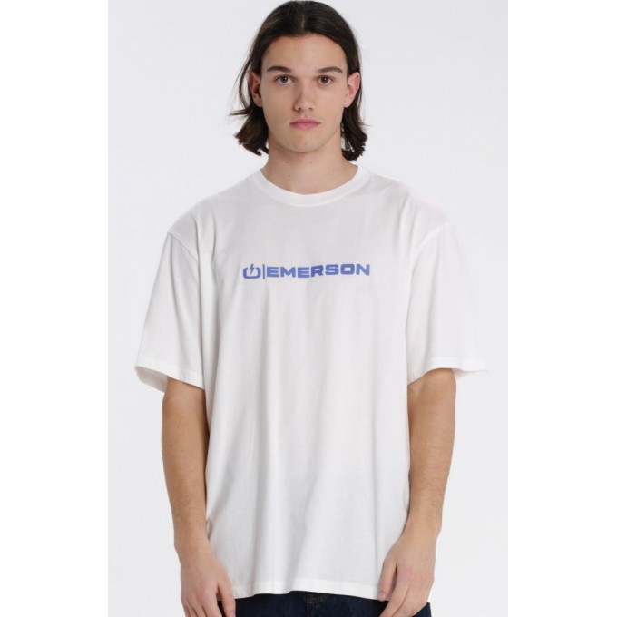 EMERSON LOGO ΑΝΔΡΙΚΟ ΚΟΝΤΟΜΑΝΙΚΟ T-SHIRT 261.EM33.03 FROSTY WHITE