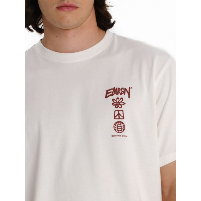  EMERSON ΑΝΔΡΙΚΟ ΚΟΝΤΟΜΑΝΙΚΟ T-SHIRT 261.EM33.47 OFF WHITE