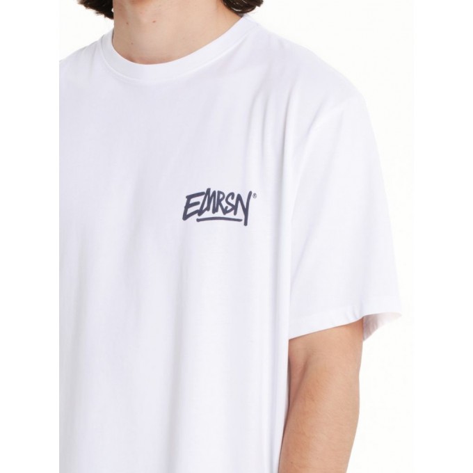  EMRSN ΑΝΔΡΙΚΟ ΚΟΝΤΟΜΑΝΙΚΟ T-SHIRT 261.EM33.24 WHITE/PURPLE