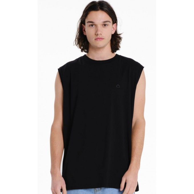 EMERSON ΑΝΔΡΙΚΗ ΑΜΑΝΙΚΗ ΜΠΛΟΥΖΑ ΜΕ ΚΕΝΤΗΤΟ ΛΟΓΟΤΥΠΟ 261.EM37.125 BLACK