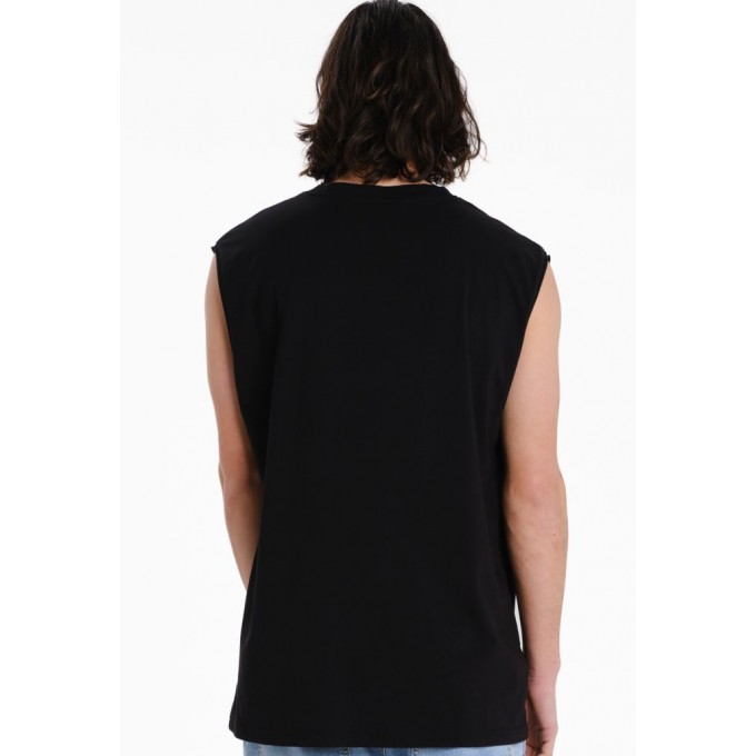 EMERSON ΑΝΔΡΙΚΗ ΑΜΑΝΙΚΗ ΜΠΛΟΥΖΑ ΜΕ ΚΕΝΤΗΤΟ ΛΟΓΟΤΥΠΟ 261.EM37.125 BLACK