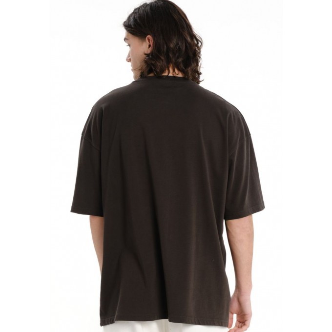  EMERSON ΜΟΝΟΧΡΩΜΟ ΑΝΔΡΙΚΟ ΚΟΝΤΟΜΑΝΙΚΟ OVERSIZED T-SHIRT 261.EM33.100 COFFEE BROWN
