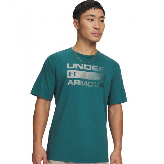 Under Armour Ανδρικό Κοντομάνικο Βαμβακερό Μπλουζάκι Μεγάλο Logo 1329582 338