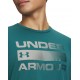 Under Armour Ανδρικό Κοντομάνικο Βαμβακερό Μπλουζάκι Μεγάλο Logo 1329582 338