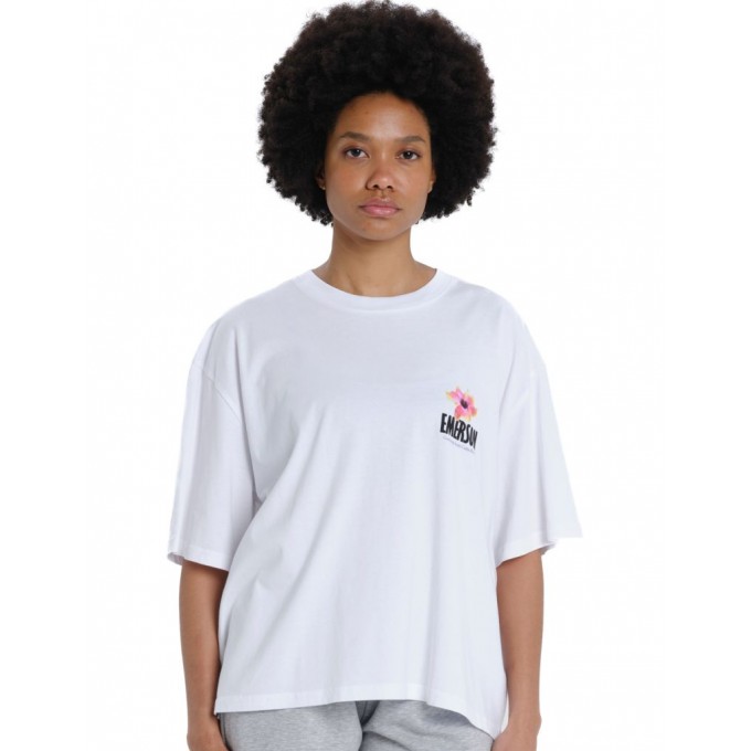 EMERSON ΓΥΝΑΙΚΕΙΟ BOXY ΚΟΝΤΟΜΑΝΙΚΟ T-SHIRT 261.EW33.62 WHITE