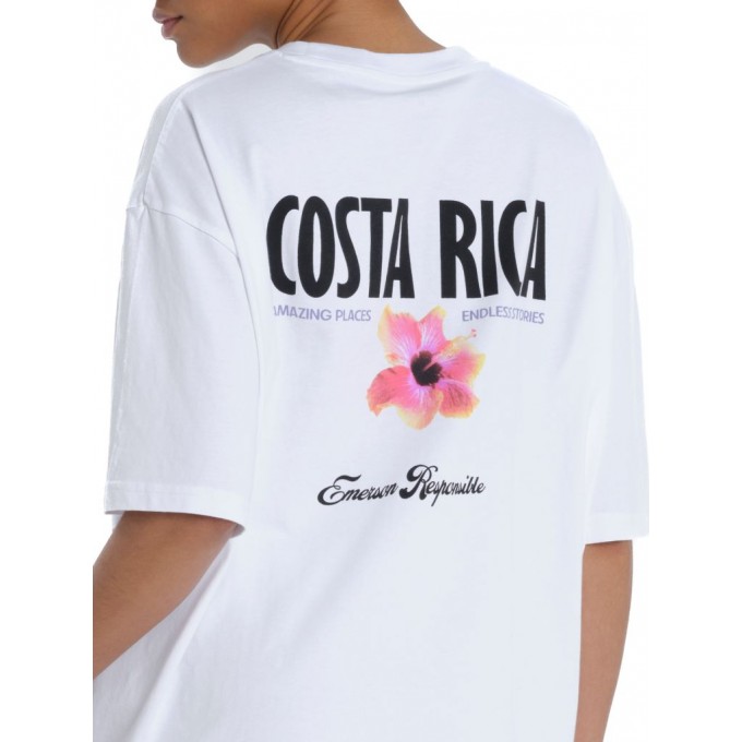  EMERSON ΓΥΝΑΙΚΕΙΟ BOXY ΚΟΝΤΟΜΑΝΙΚΟ T-SHIRT 261.EW33.62 WHITE