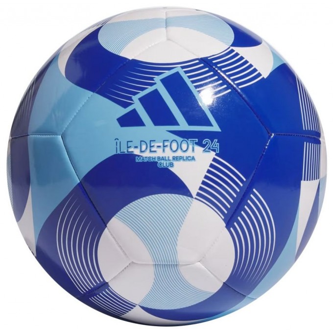 Adidas Unisex OLYMPIC 24 Club Soccer Ball Blue Football SZ5 Match Balls IW6328