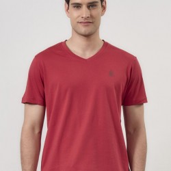 Admiral Ανδρικό T-Shirt V-Neck 1121560004 GARNET