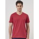 Admiral Ανδρικό T-Shirt V-Neck 1121560004 GARNET