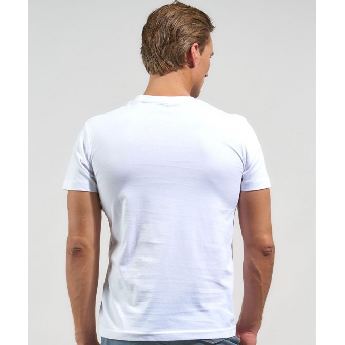 Admiral Ανδρικό T-Shirt V-Neck 1121560004 WHITE