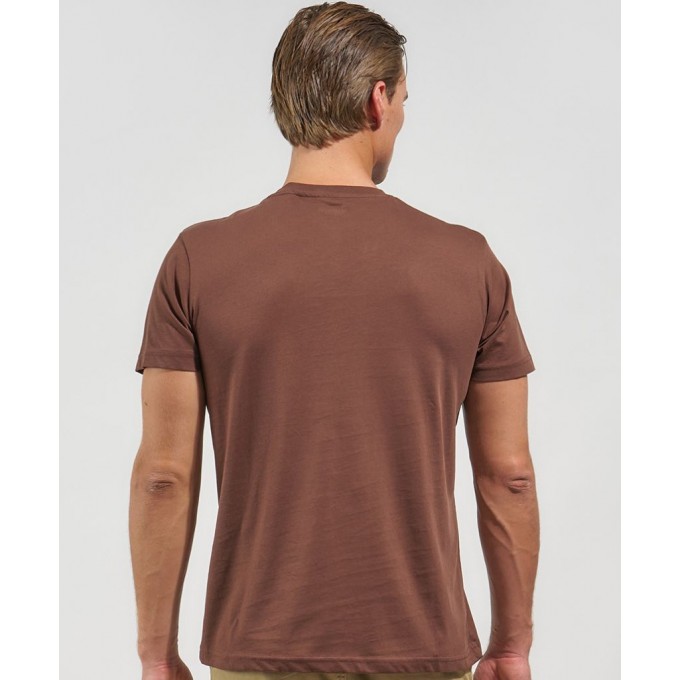 Admiral Ανδρικό T-Shirt V-Neck 1121560004 SHAVED CHOCOLATE