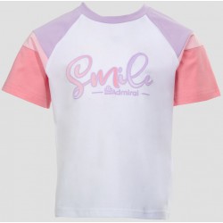 Admiral Παιδικό T-Shirt Kimmy Jr 1121560040 WHITE / PURPLE PINK