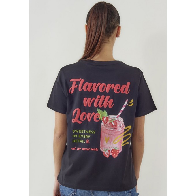 Admiral Γυναικείο T-Shirt Strawberry 1121560096 BLACK