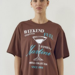 Admiral Γυναικείο T-Shirt Martini 1121560099 SHAVED CHOCOLATE