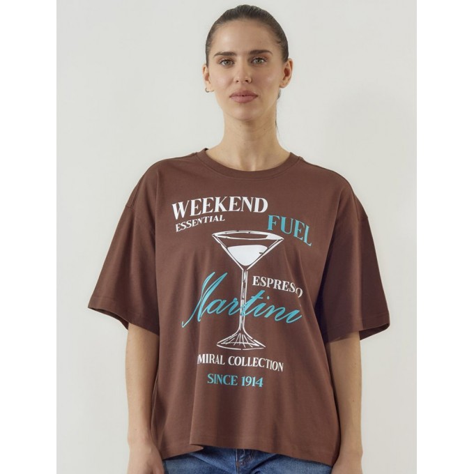 Admiral Γυναικείο T-Shirt Martini 1121560099 SHAVED CHOCOLATE