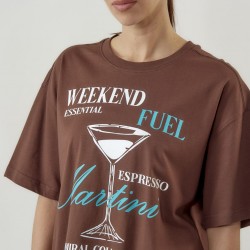 Admiral Γυναικείο T-Shirt Martini 1121560099 SHAVED CHOCOLATE