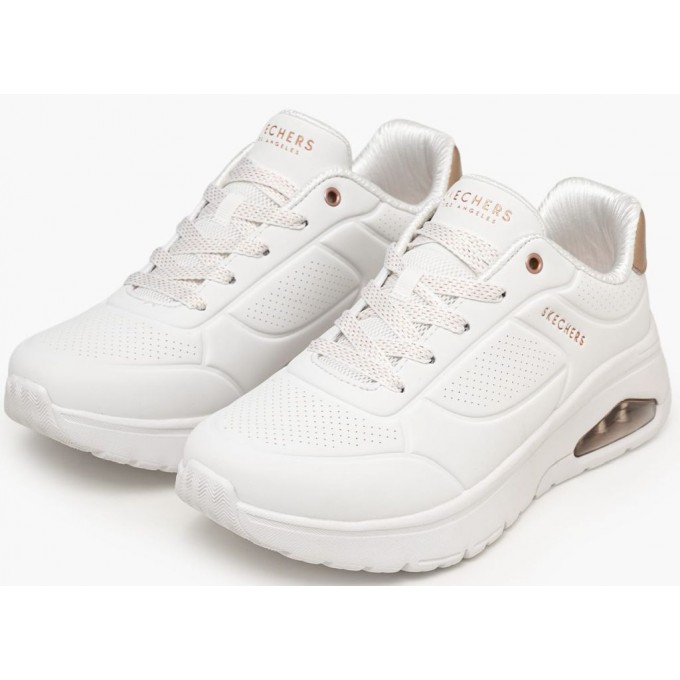 SKECHERS ΓΥΝΑΙΚΕΙΟ SNEAKER Durabuck 177799_WHT ΛΕΥΚΟ