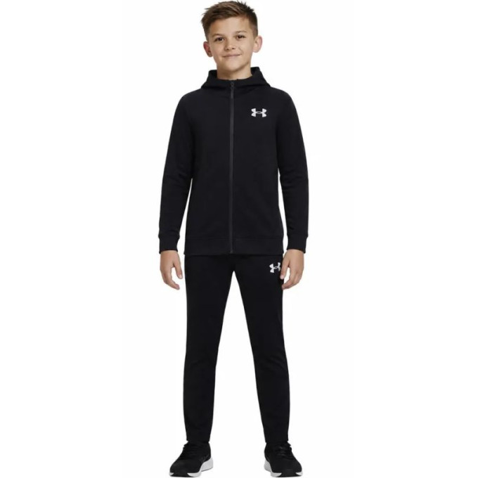 Παιδικό Σετ Φόρμας Μαύρο - Under Armour Rival Knit 1363290 001