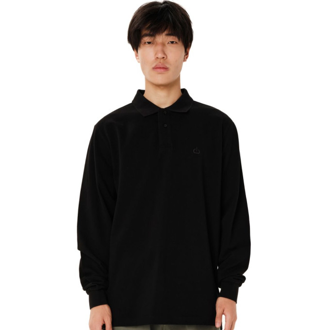  EMERSON ΜΑΚΡΥΜΑΝΙΚΗ ΑΝΔΡΙΚΗ ΜΠΛΟΥΖΑ POLO 262.EM35.01 BLACK
