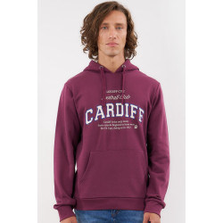 Admiral Ανδρικό Φούτερ Με Κουκούλα Cardiff 1921550019 FIG WHITECAP GREY