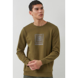 Admiral Ανδρικό Φούτερ Cube 1921550015 DK OLIVE MAJOR BRONW