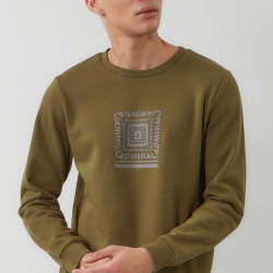 Admiral Ανδρικό Φούτερ Cube 1921550015 DK OLIVE MAJOR BRONW